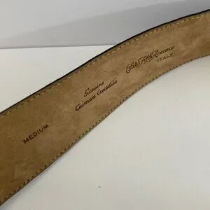 Saks Fifth Avenue Genuine Caiman Crocodile Womens Brown Belt Medium Saks Fifth Avenue | Accessories | Saks Fifth Avenue Genuine  main image 4